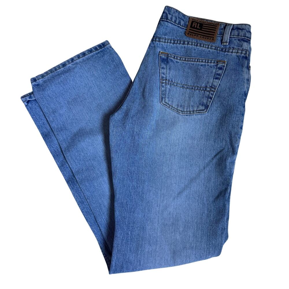 Vintage Polo Ralph Lauren Blue Denim 67 Boot Cut Jeans Women's Size 6 X 31